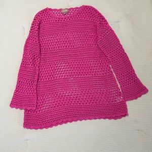 Show me your Mumu Pink Crochette Coverup Sz small
